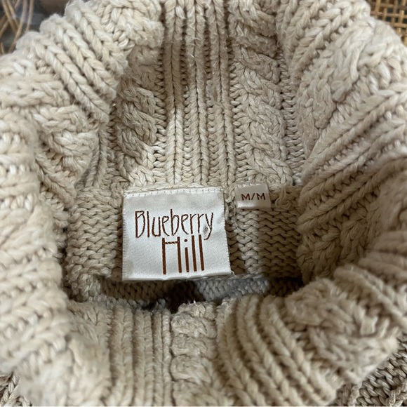 Vintage Blueberry Hill Cotton , Turtleneck Sweater , Sz M - Picture 6 of 6